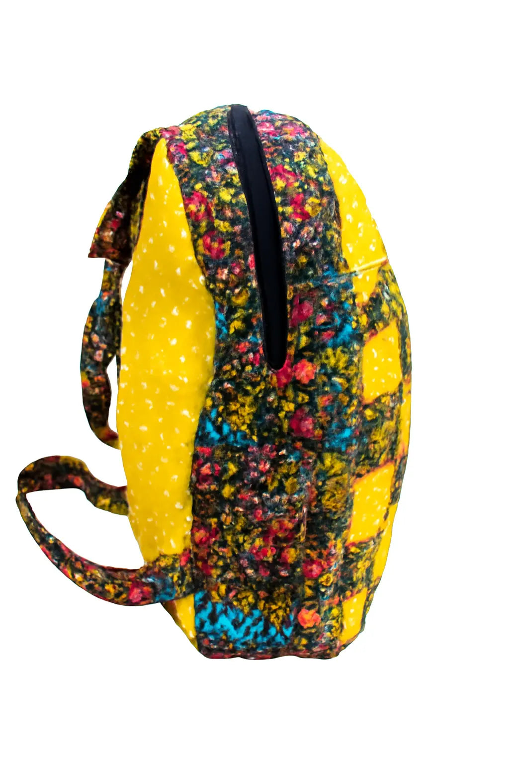 Handmade Quilted Patchwork Mini Backpack for Women | Lightweight, Colorful, Everyday Tote