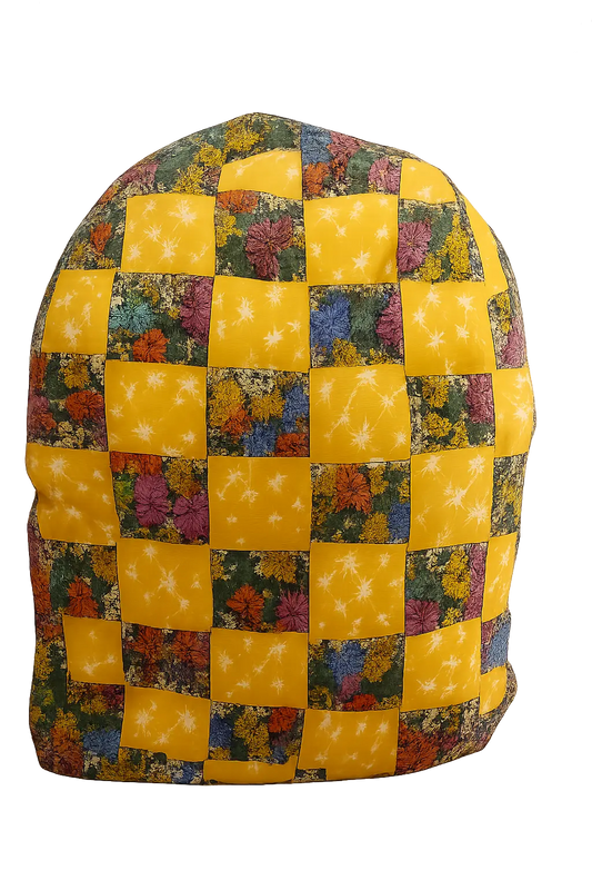 Handmade Quilted Patchwork Mini Backpack for Women | Lightweight, Colorful, Everyday Tote